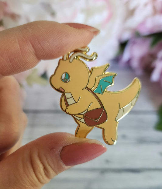 Mailman Dragonite Enamel Pin