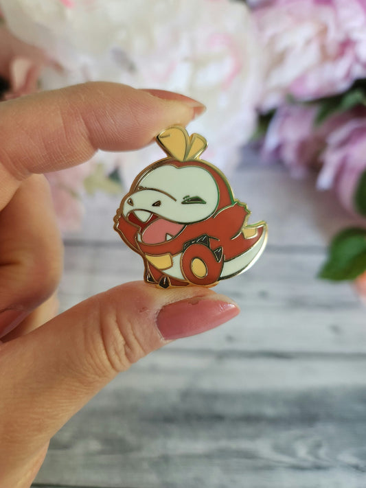 Hot Pepper Lizard Enamel Pin