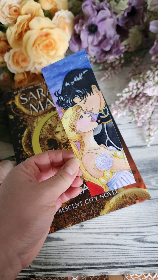 Anime Moon Couple Bookmark