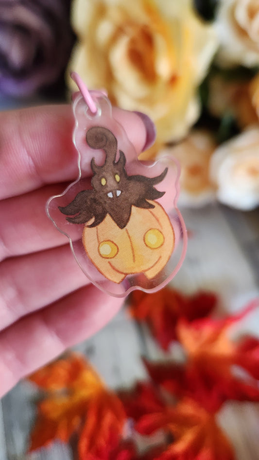 Pumpkaboo Charm Keychain