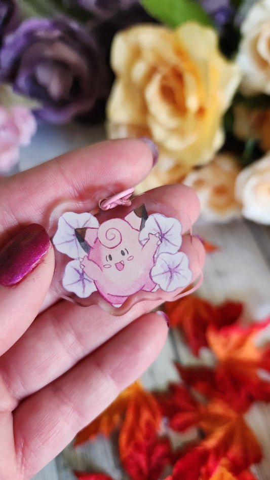 Clefairy Charm Keychain