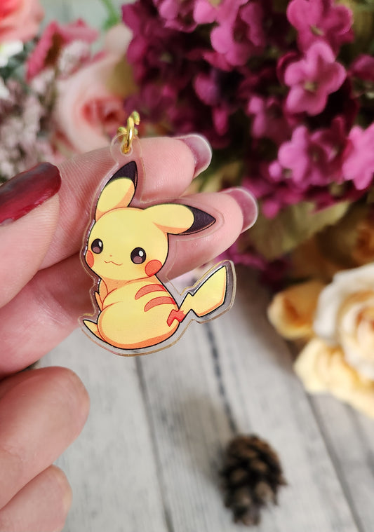 Pikachu Charm Keychain
