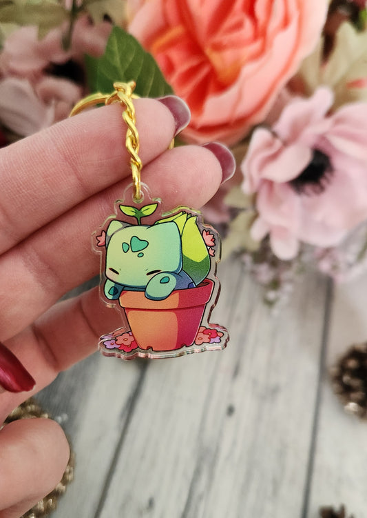 Bulbasaur Charm Keychain