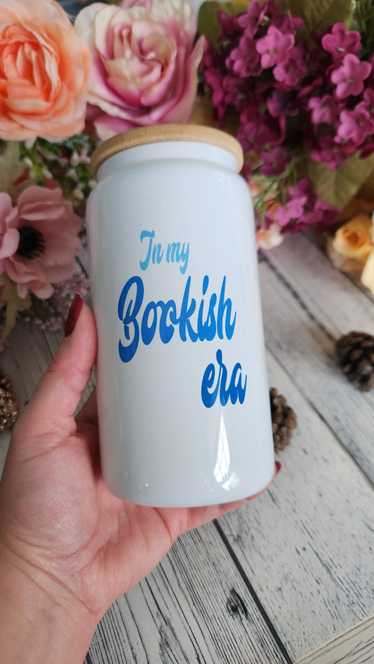 Bookish Era Glass Coffee Tumbler