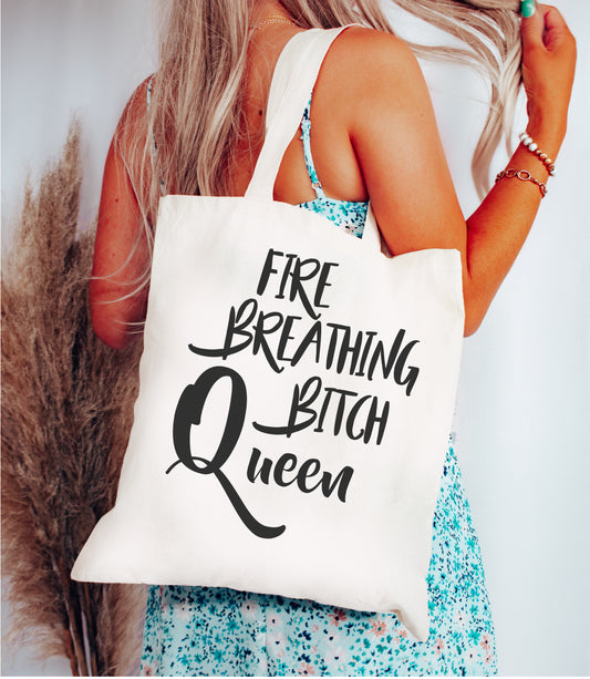 Fire Breathing Queen Tote Bag