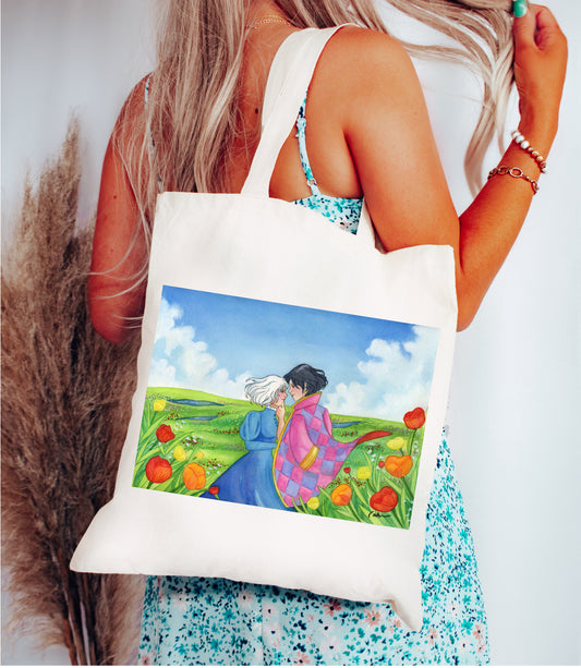 Howl and Sophie Fantasy Bookish Tote Bag