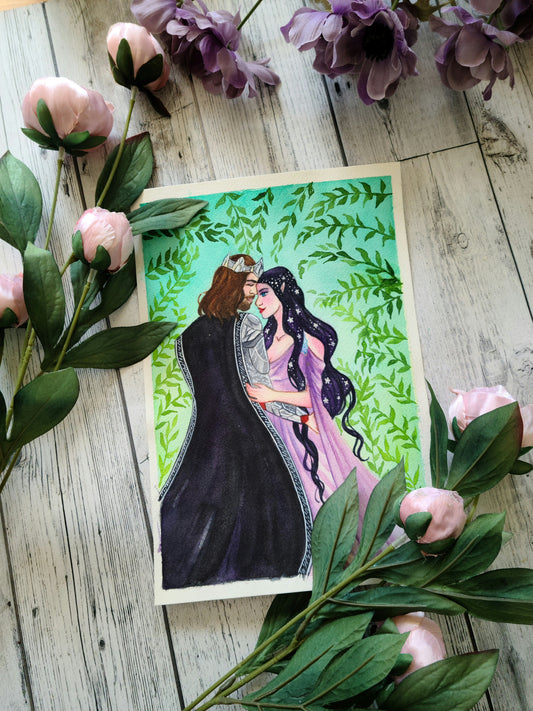 Fantasy Couple Art Print