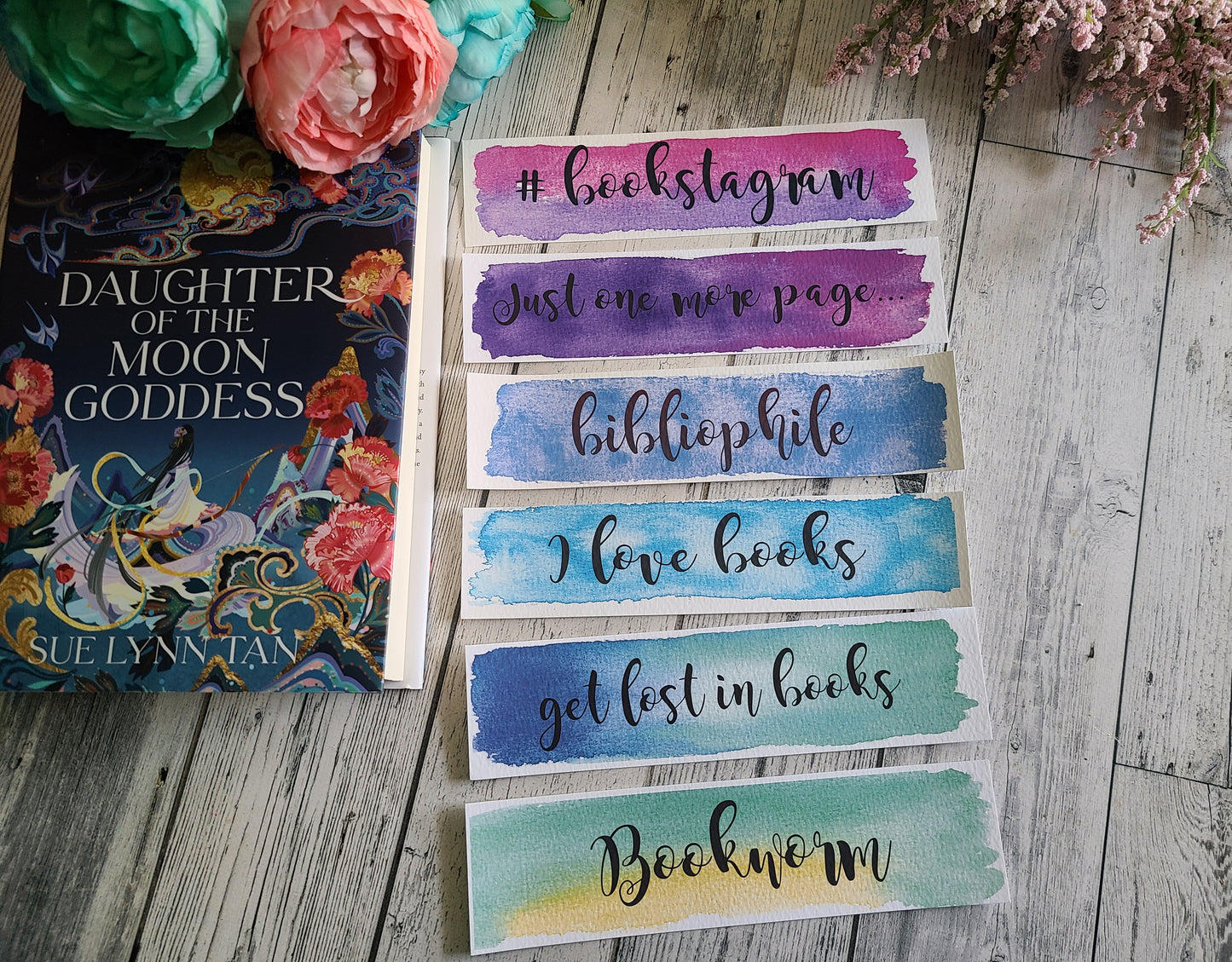 Book Reader Watercolor Quote Bookmark