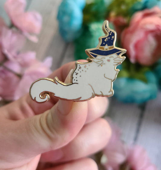 Wizard Cat Enamel Pin