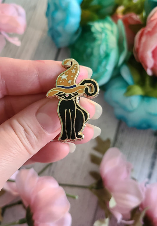Witch Cat Enamel Pin