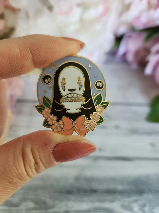 Faceless Ghost Enamel Pin