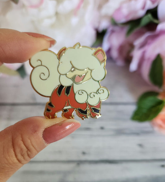 Happy Dog Enamel Pin