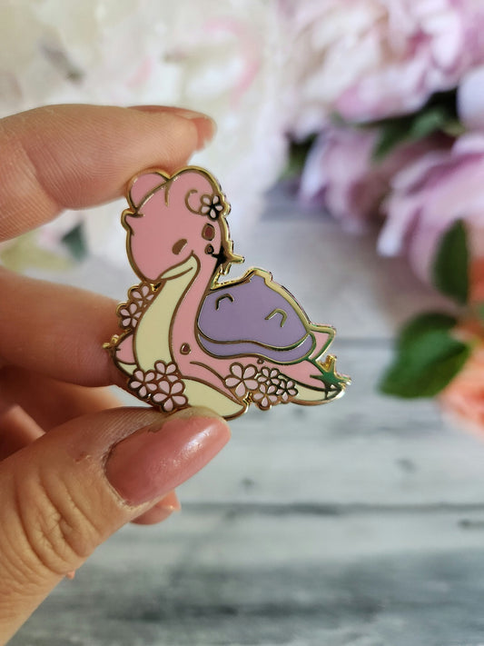 Sakura Loch Ness Monster Enamel Pin