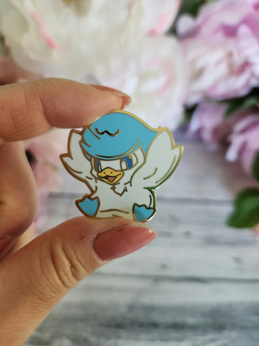 Happy Duck Enamel Pin