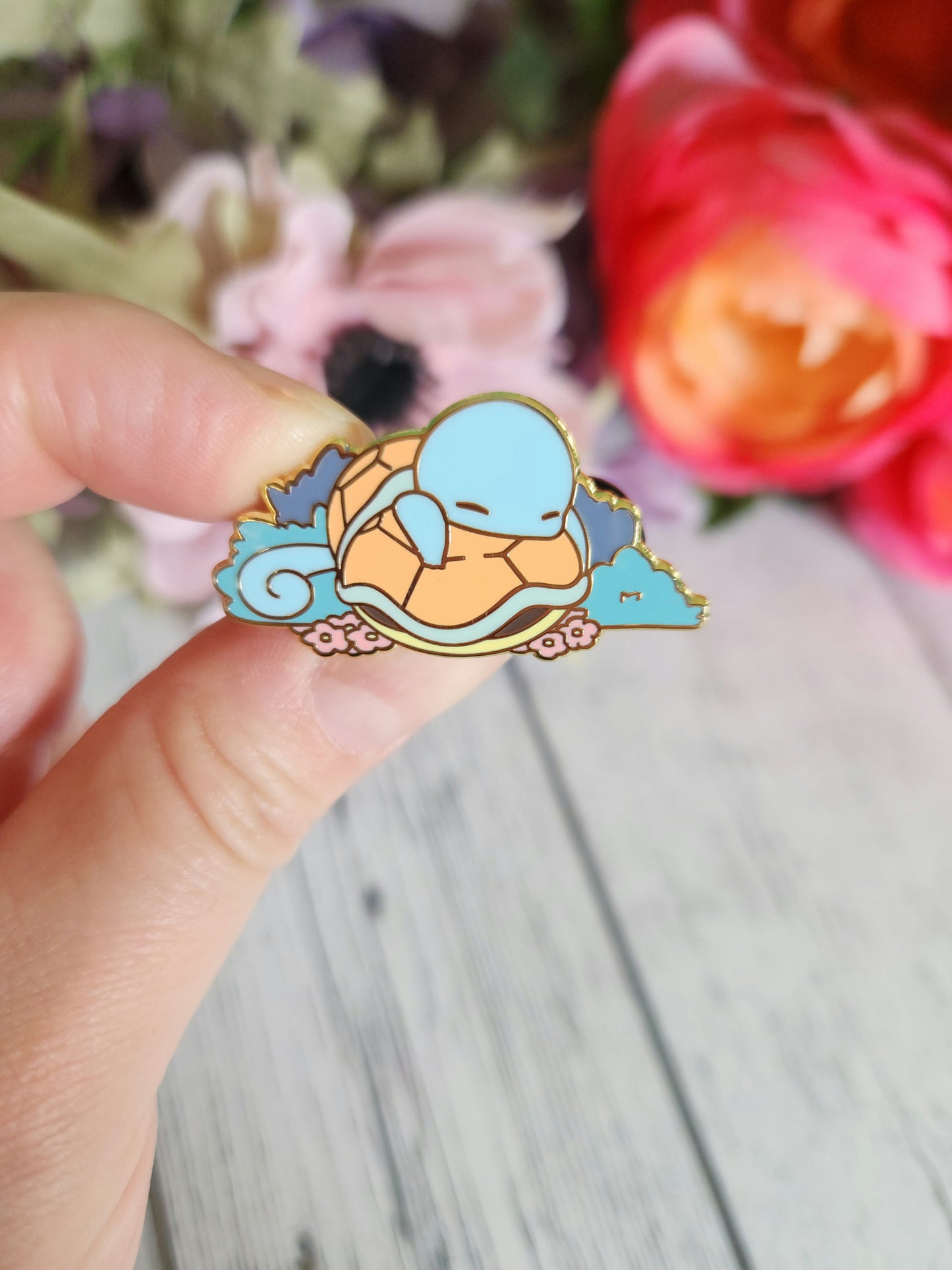 Sleepy Turtle Pin #007