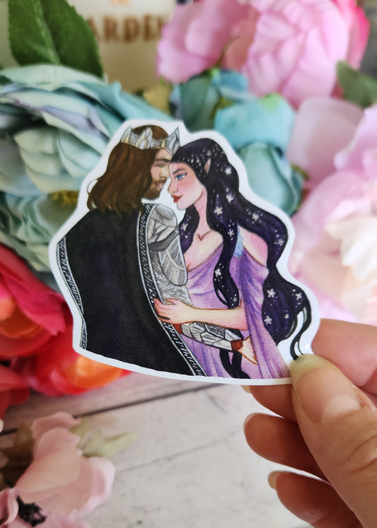 Fantasy Romance Couple Sticker