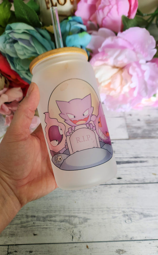 Haunted Trio Glass Coffee Tumbler