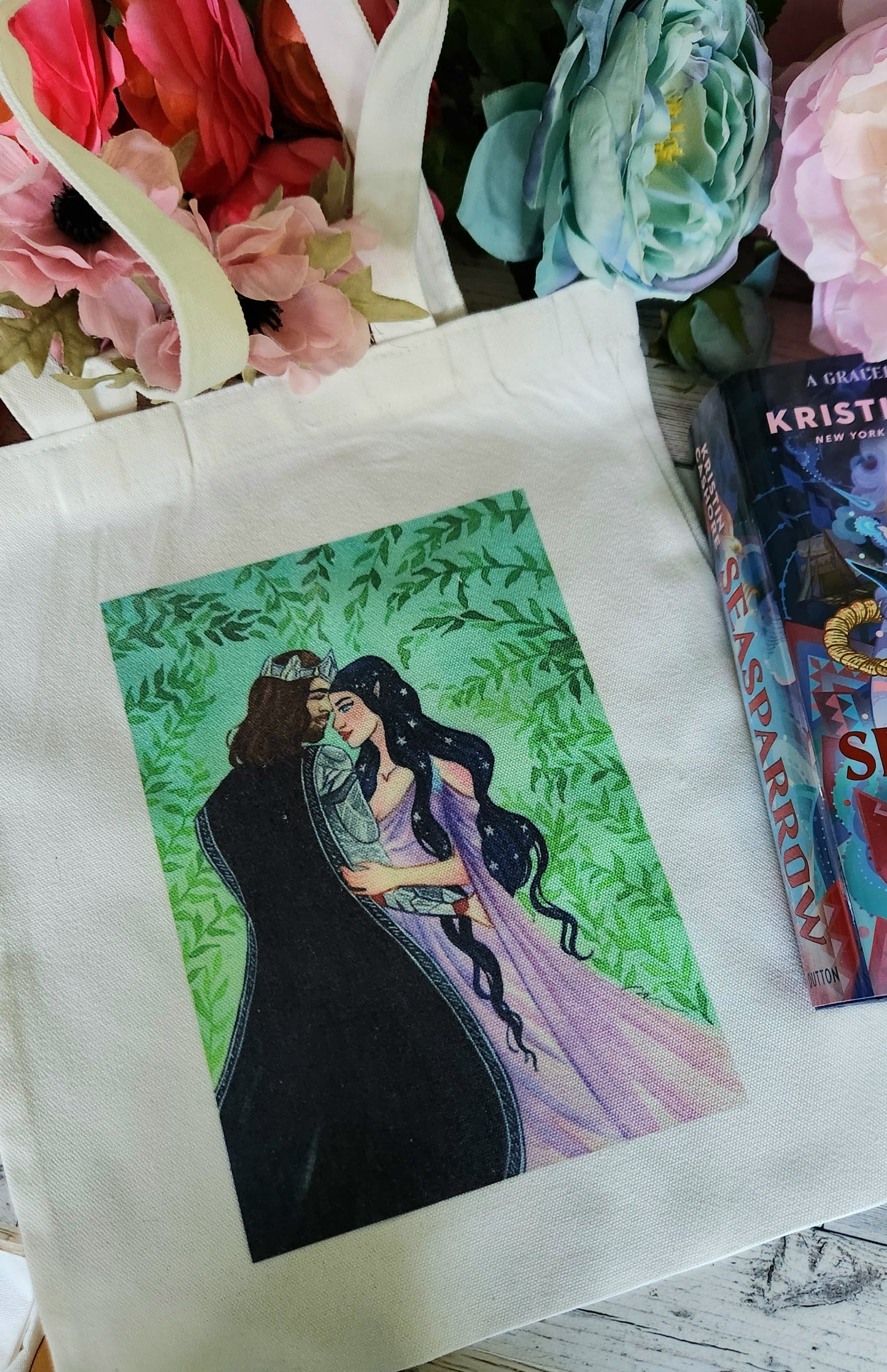 Aragorn and Arwen Tote Bag