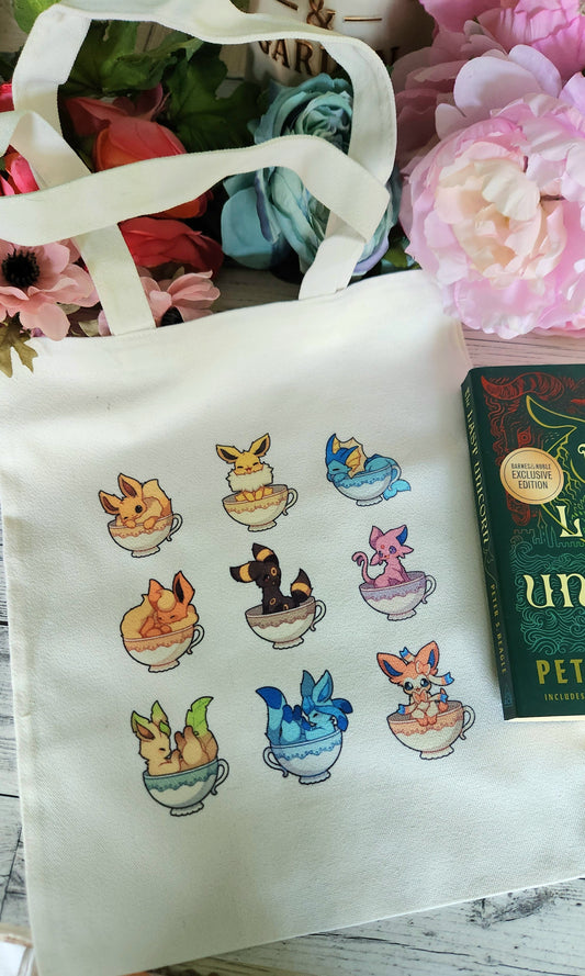 Teacup Eeveelutions Tote Bag