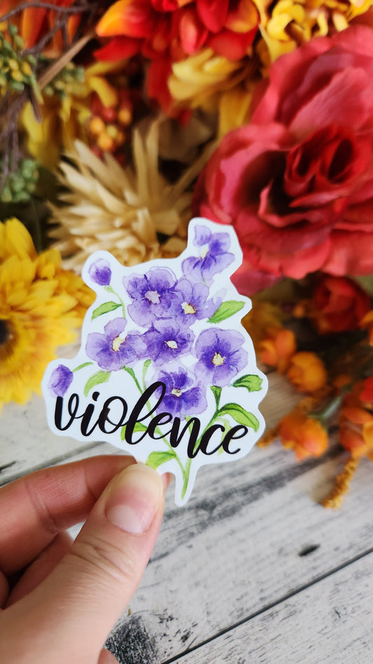 Violence Sticker