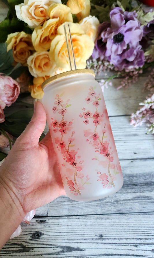 Sakura Cherry Blossom Coffee Tumbler