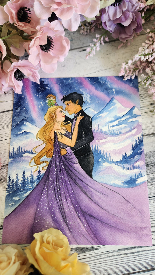 Winter Solstice Couple Art Print