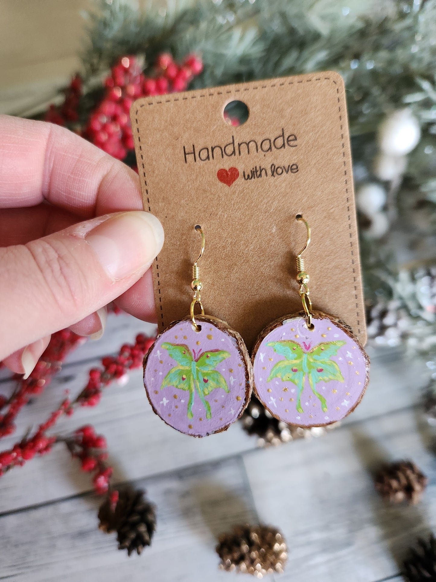 Luna Moth Earrings