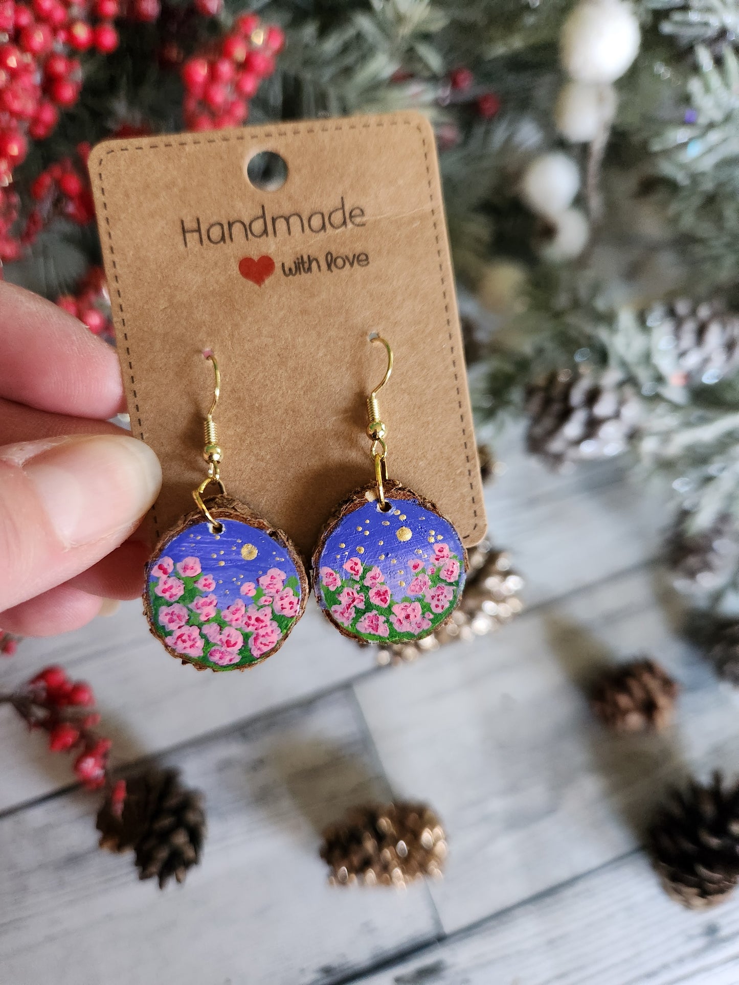 Midnight Flower Earrings