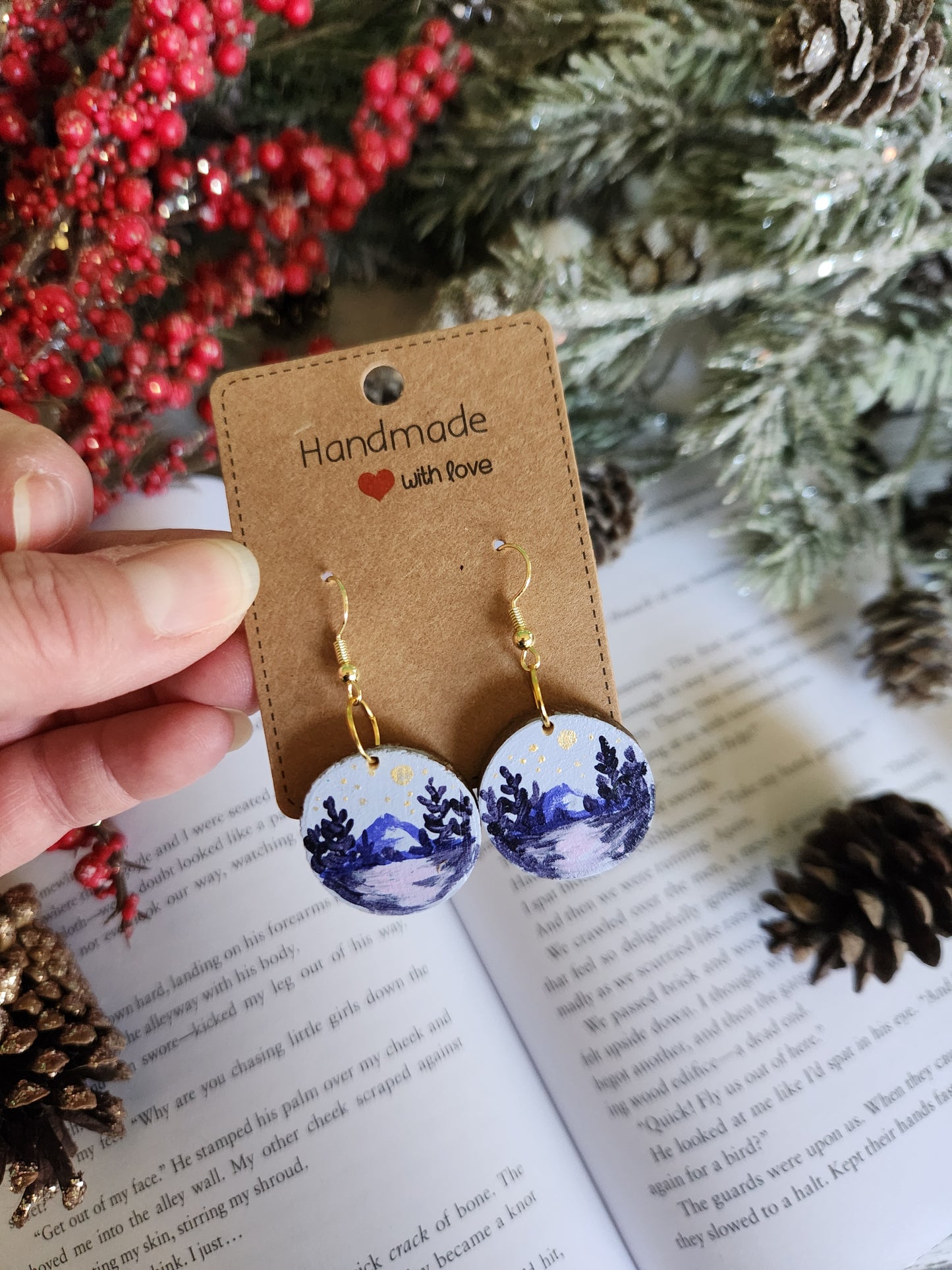 Purple Forest Earrings