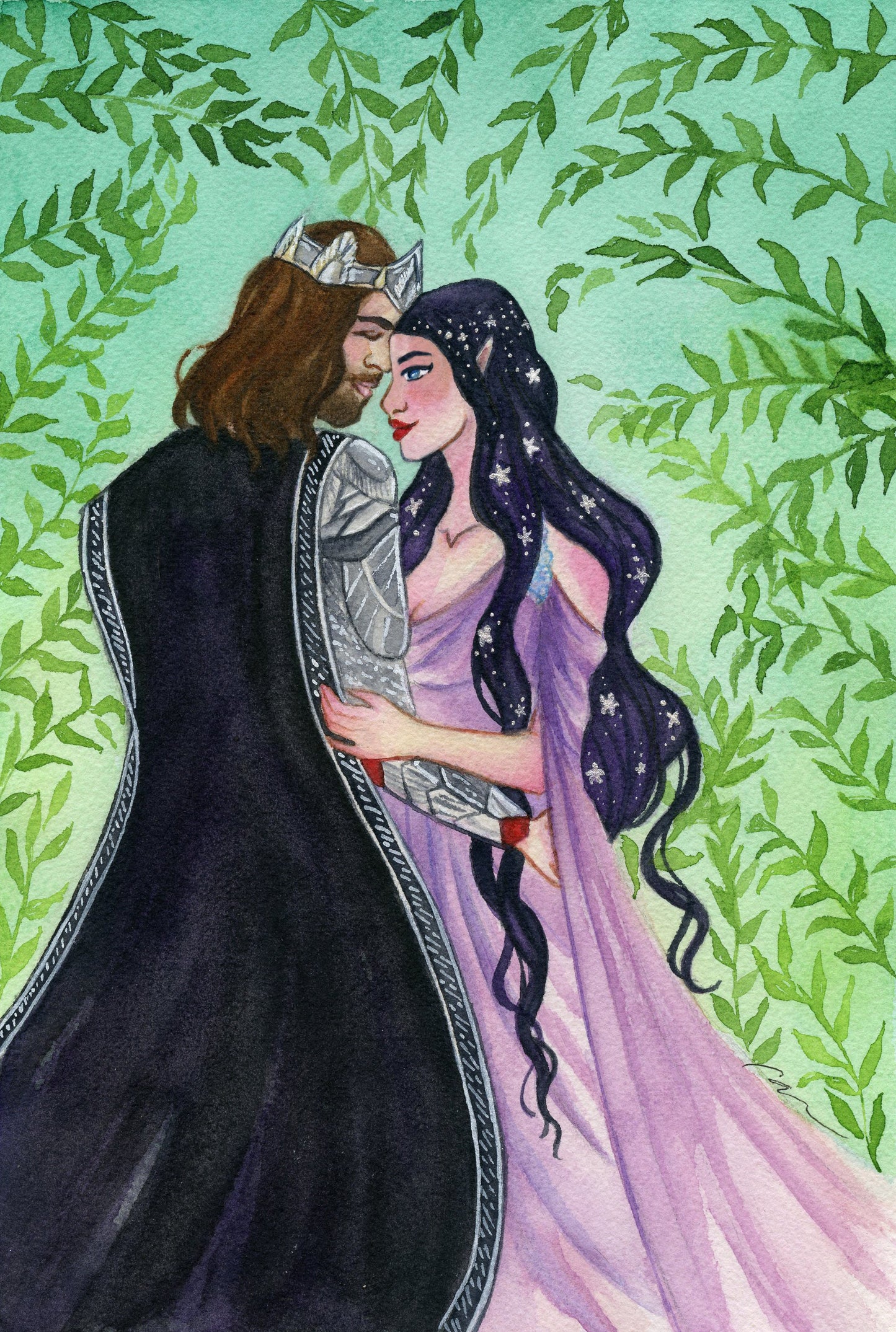 Fantasy Couple Art Print