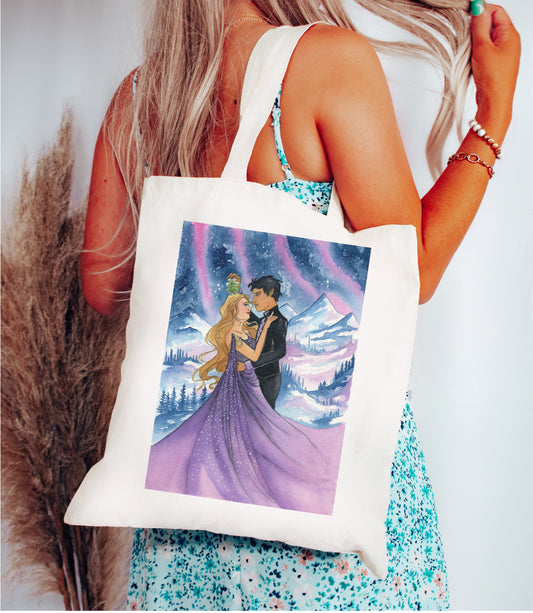 Romantasy Couple Bookish Tote Bag